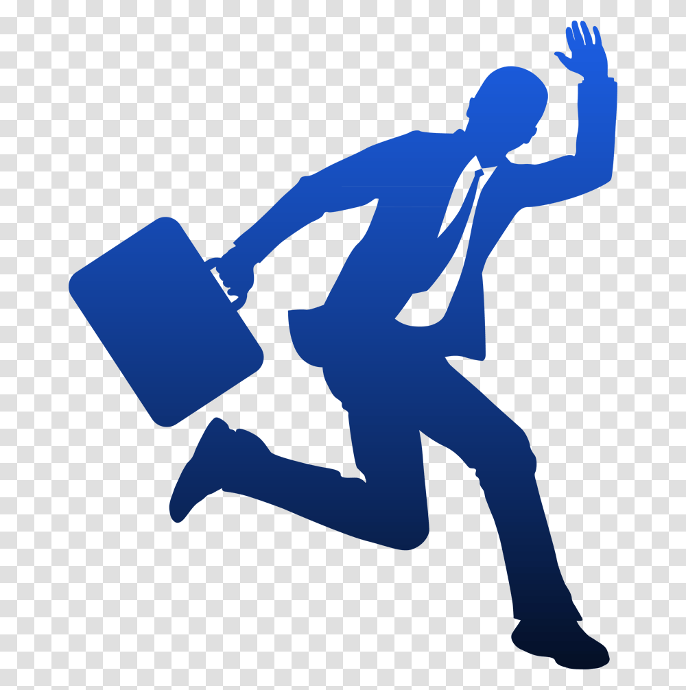 Free Vector Businessman Running In Blue Color Blue Business Man Icon, Outdoors, Housing Transparent Png