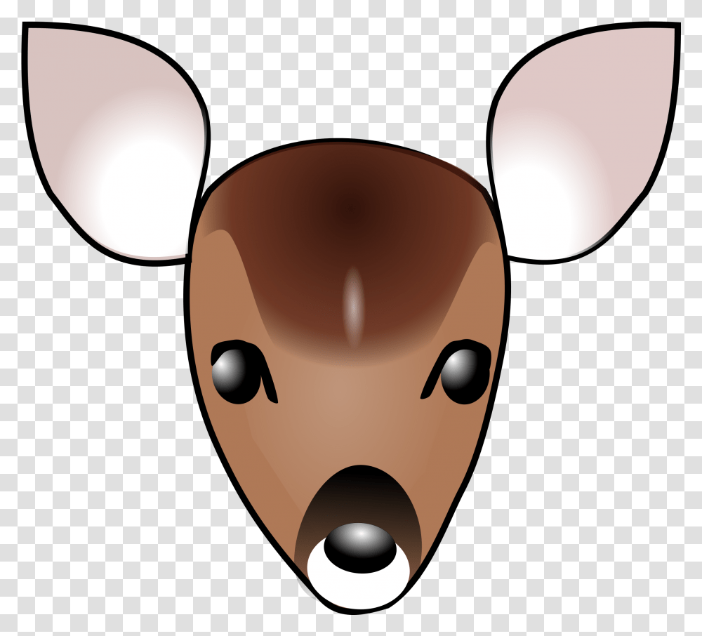 Free Vector Deer Head Clip Art White Tailed Deer Cartoon, Lamp, Mammal, Animal, Piggy Bank Transparent Png