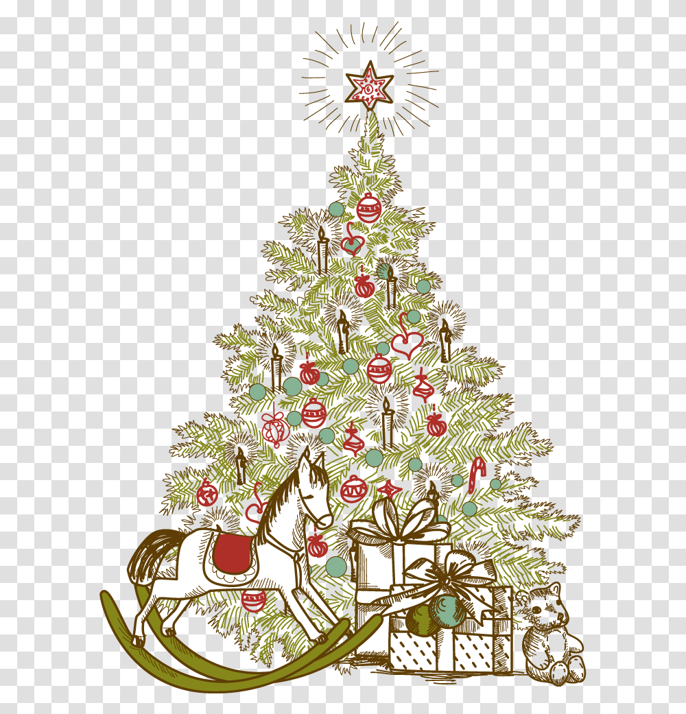 Free Vector Design Xmas, Tree, Plant, Christmas Tree, Ornament Transparent Png