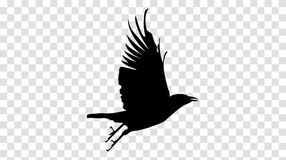 Free Vector Flying Bird Silhouette, Gray, World Of Warcraft Transparent Png