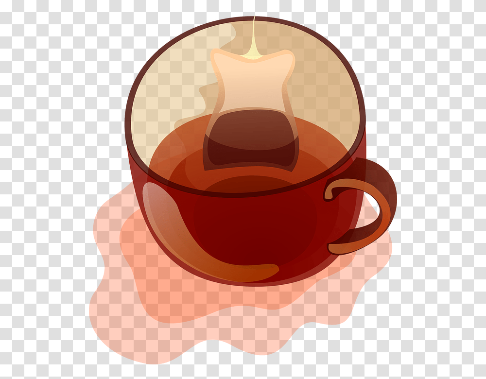 Free Vector Glass Mug Of Tea Clip Art Tea Clip Art, Coffee Cup, Beverage, Drink, Birthday Cake Transparent Png