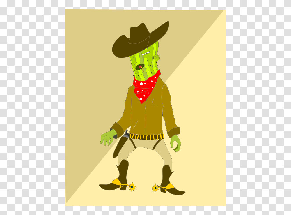 Free Vector Go Go Cactus Man, Apparel, Bandana, Headband Transparent Png