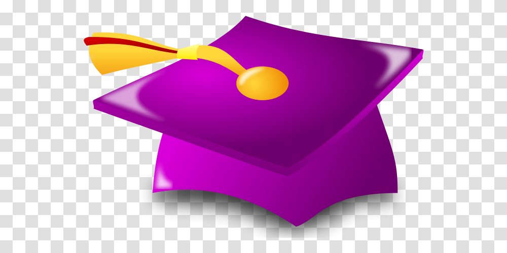Free Vector Graduation Icon Purple And Yellow Graduation Cap, Apparel Transparent Png