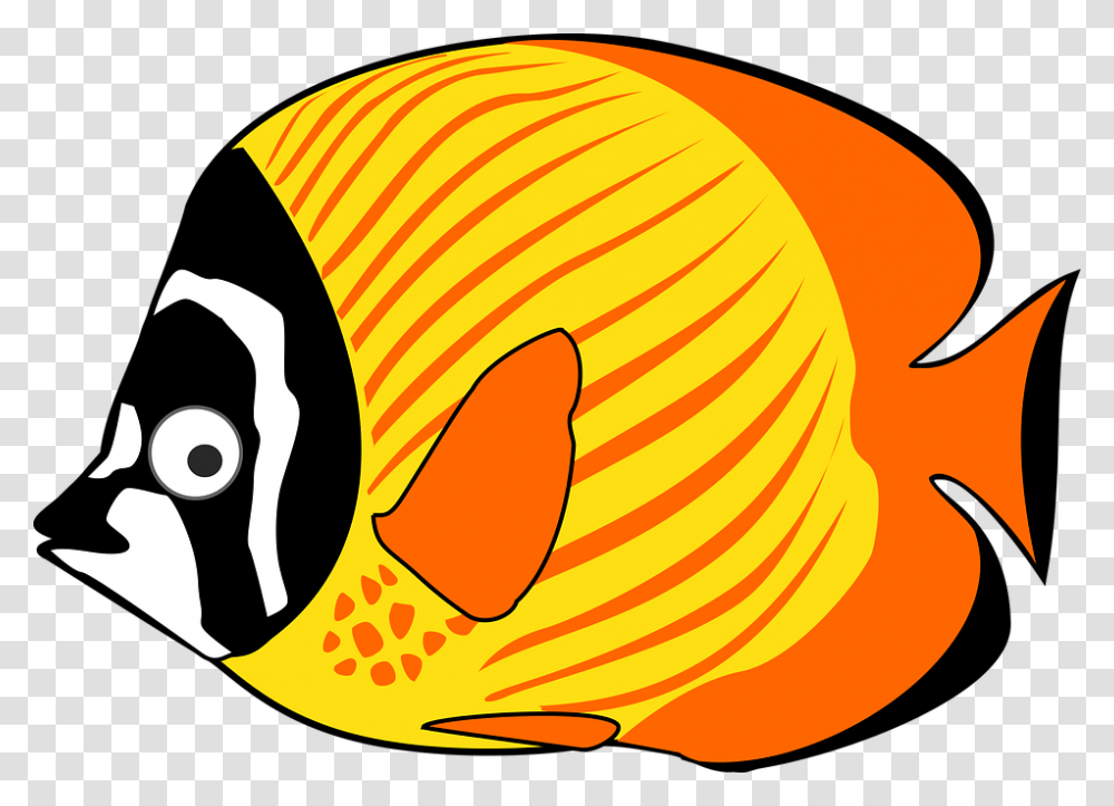 Free Vector Graphic Cartoon Fish Sea Tropical Image On, Clam, Seashell, Invertebrate, Sea Life Transparent Png