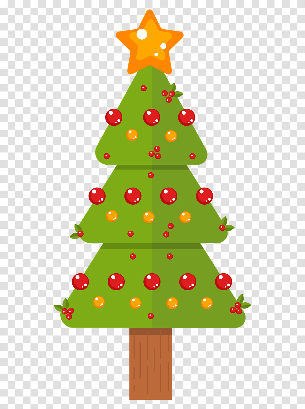 Free Vector Graphic Christmas Tree, Ornament, Plant, Star Symbol, Bush Transparent Png