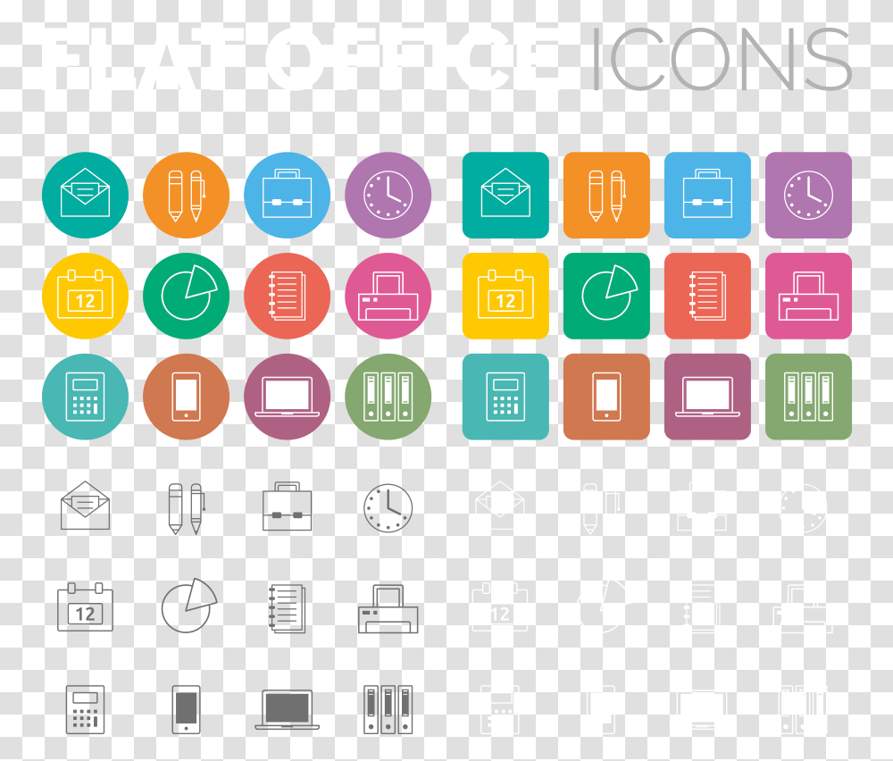 Free Vector Icon Office, Computer Keyboard, Computer Hardware, Electronics Transparent Png