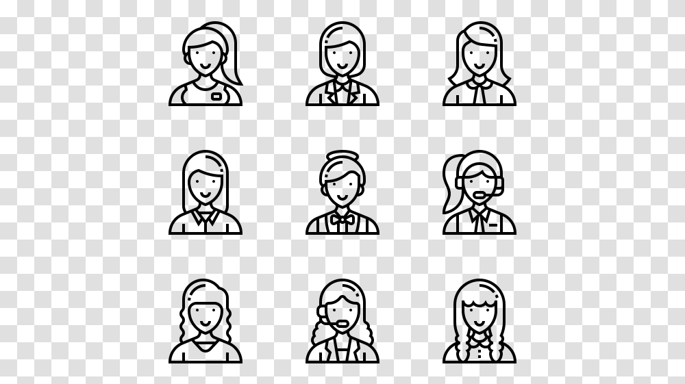 Free Vector Icons Woman, Gray, World Of Warcraft Transparent Png