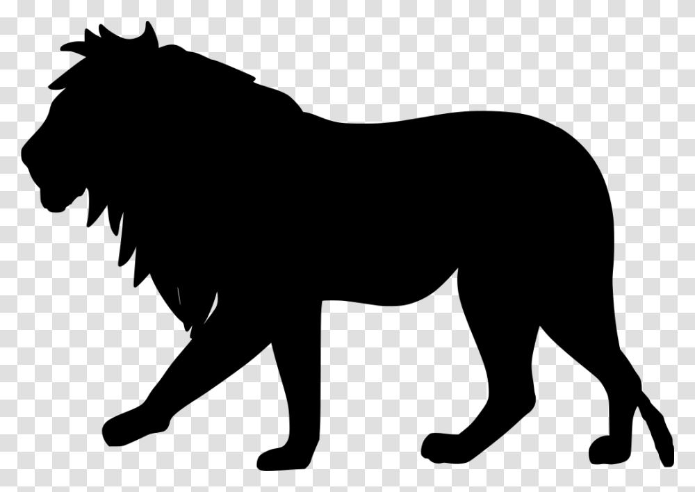 Free Vector Lion Silhouette Clipart Lion Silhouette Clipart, Gray, World Of Warcraft Transparent Png