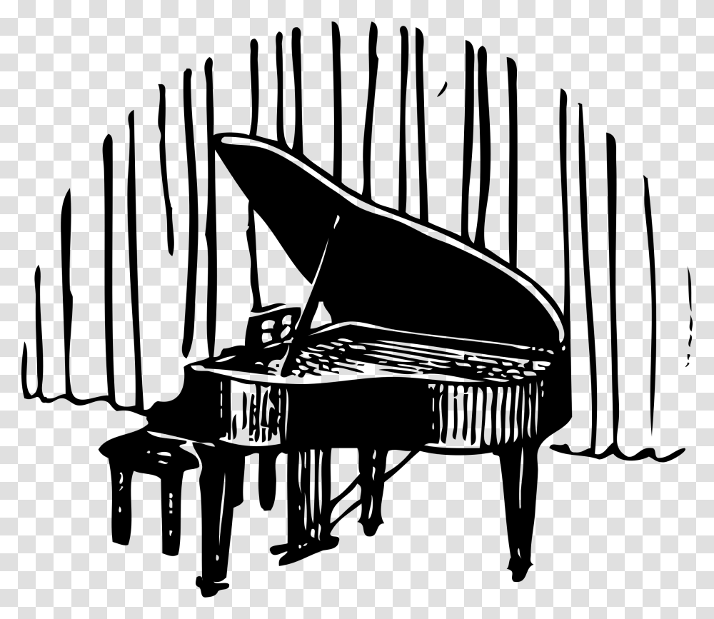 Free Vector Piano In Front Of Curtain Clip Art Piano Word, Gray, World Of Warcraft Transparent Png