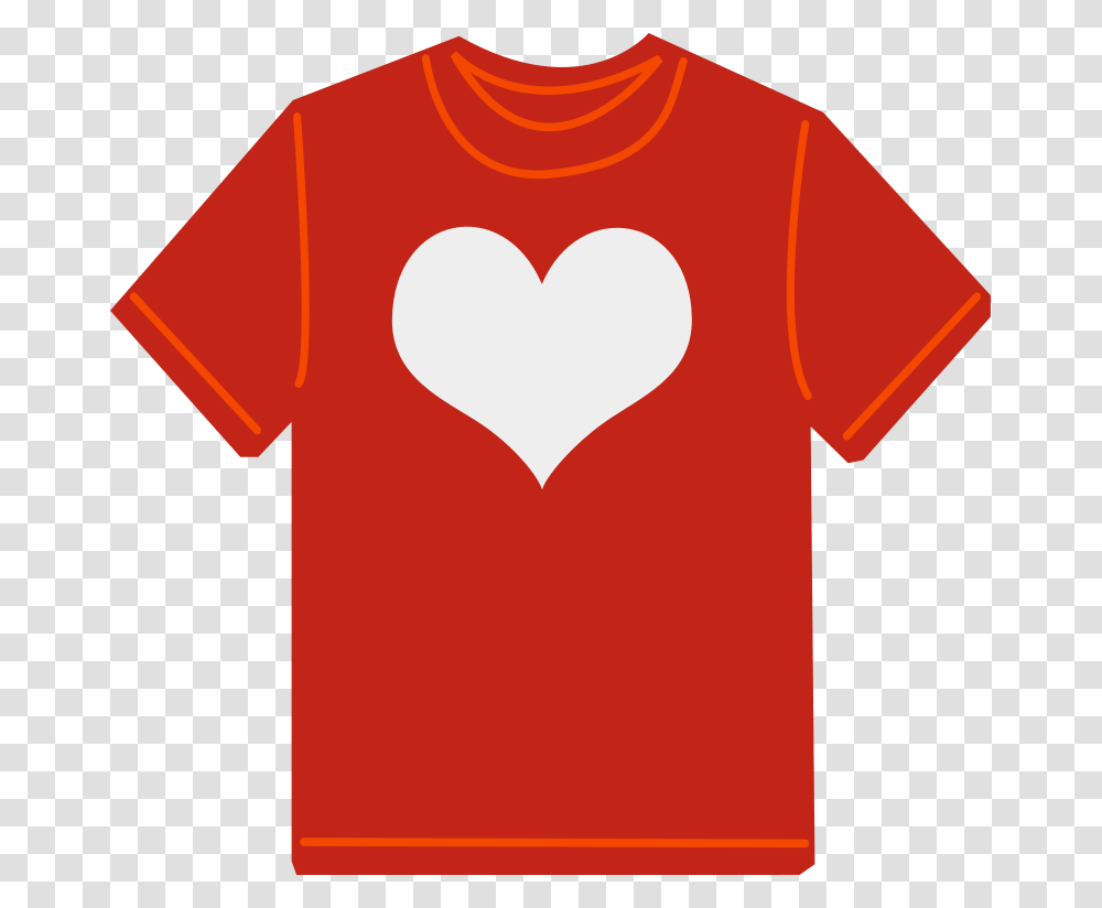 Free Vector Red T Shirt Shirts Clip Art, Apparel, T-Shirt, Heart Transparent Png