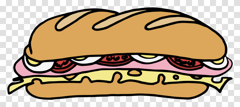 Free Vector Sandwich One Clip Art, Food, Hot Dog, Burger Transparent Png