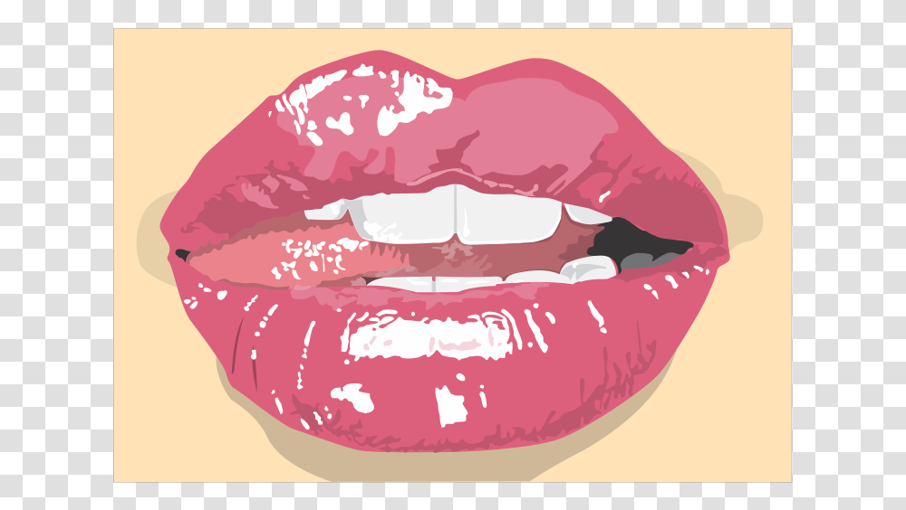 Free Vector Sexy Mouth Lips Greeting Card, Teeth, Tongue, Sweets, Food Transparent Png