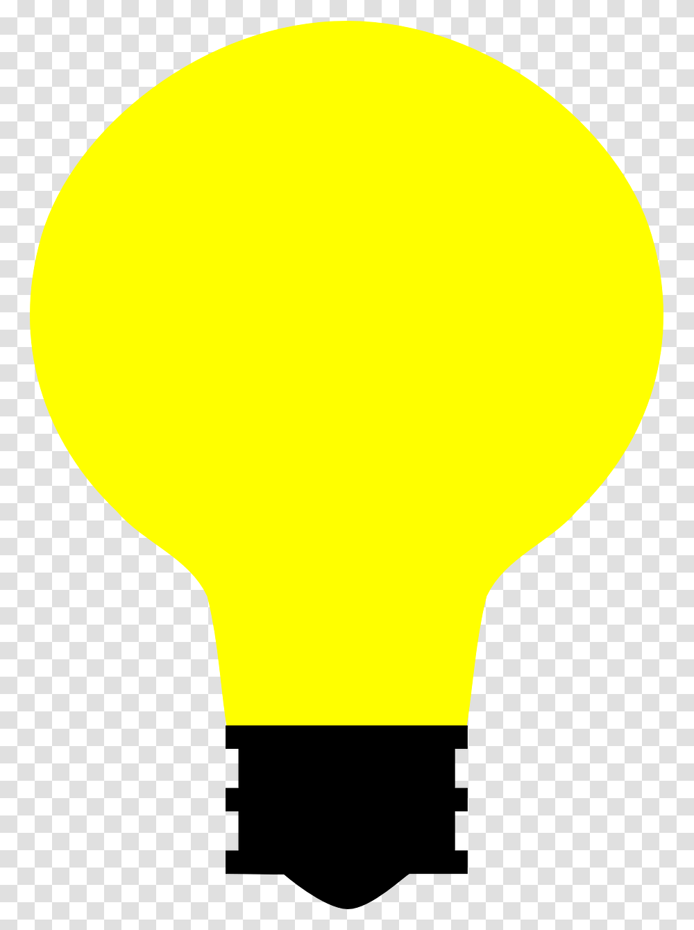 Free Vector Simple Light Bulb Illustration, Lightbulb, Balloon Transparent Png