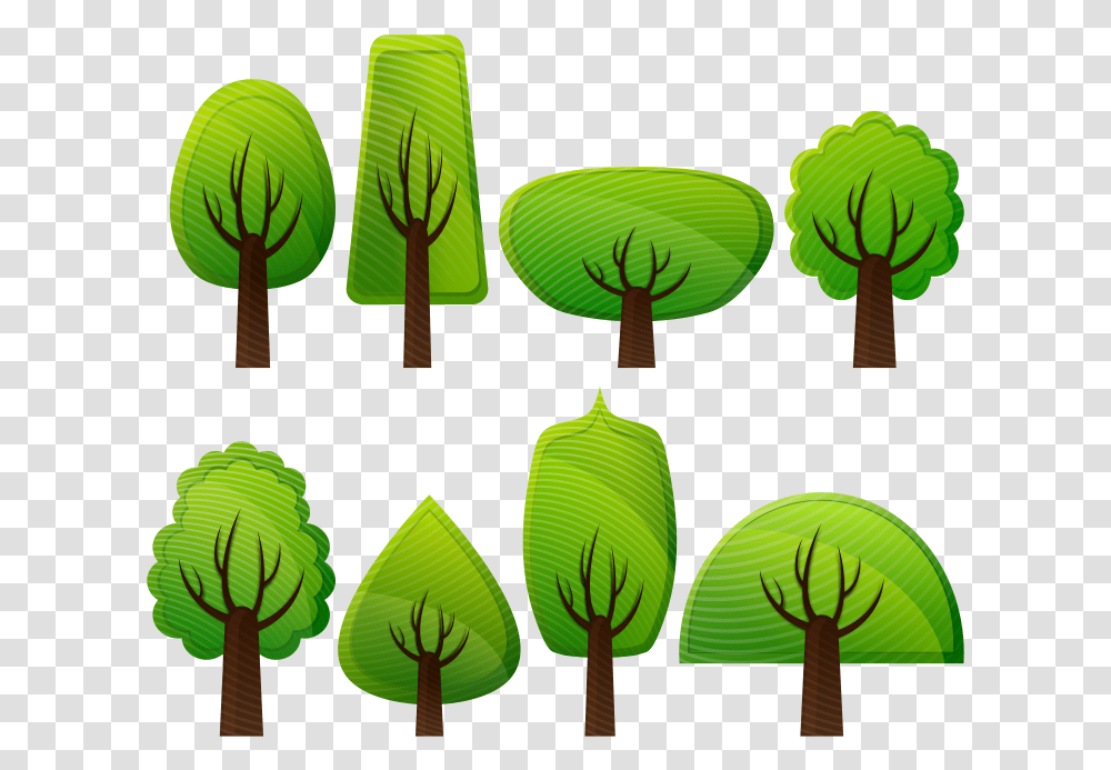Free Vector Simple Trees Simple Trees Vector, Plant, Green Transparent Png