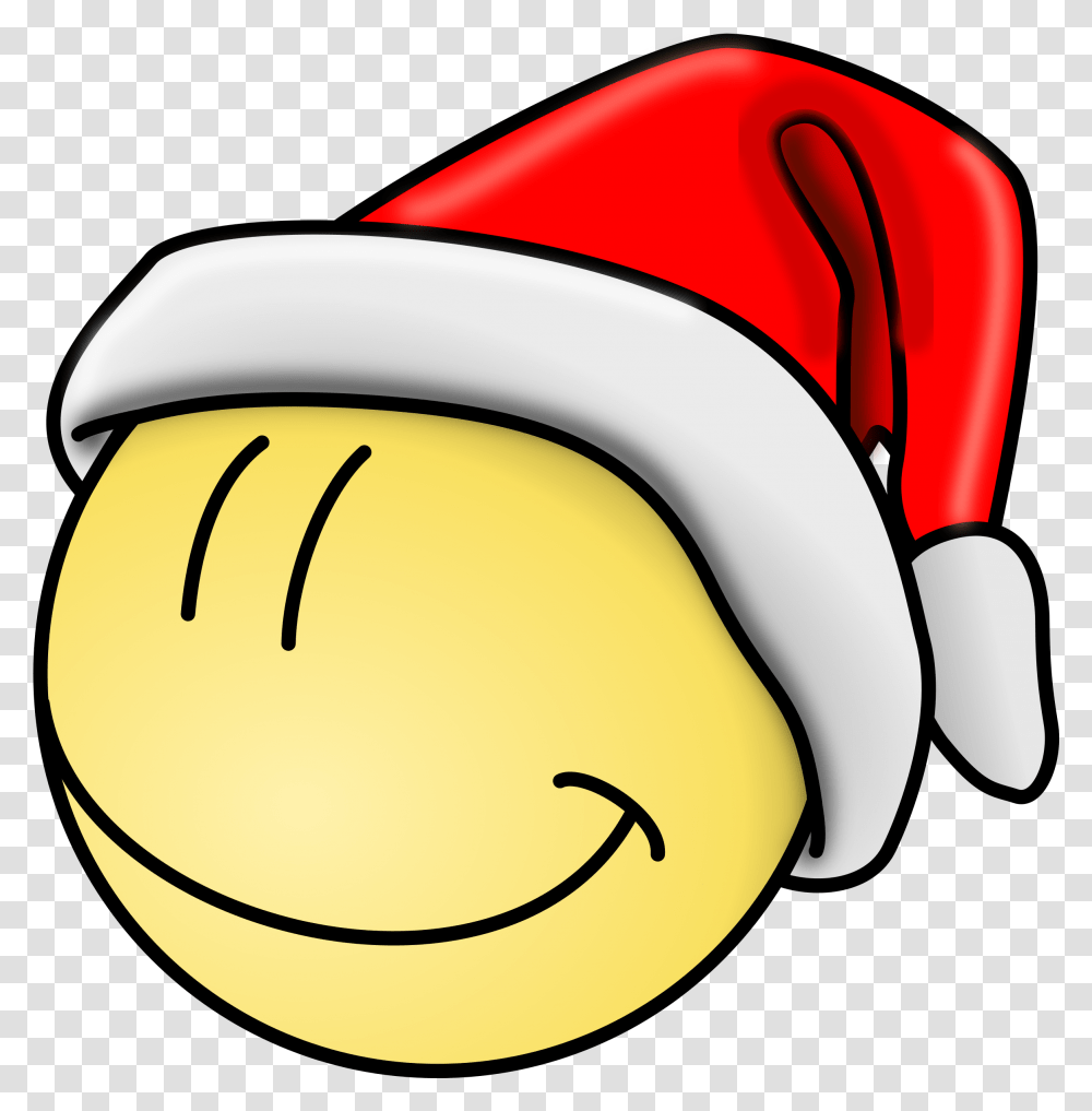 Free Vector Smiley Santa Face Clip Art Smiley Face Clip Art, Food, Sweets, Confectionery, Plant Transparent Png