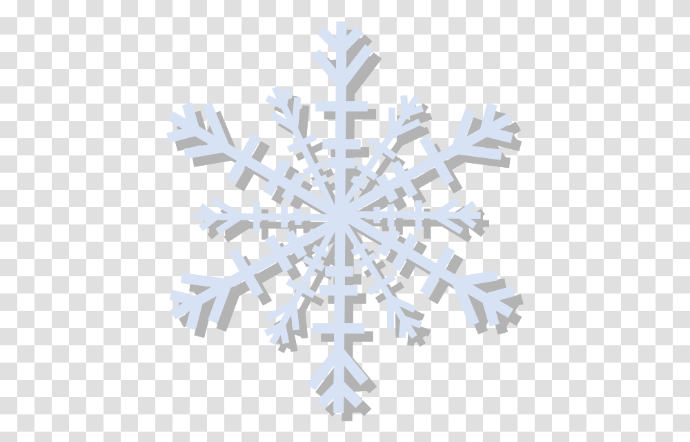 Free Vector Snow Flake Clip Art White Snowflakes Hd, Cross Transparent Png