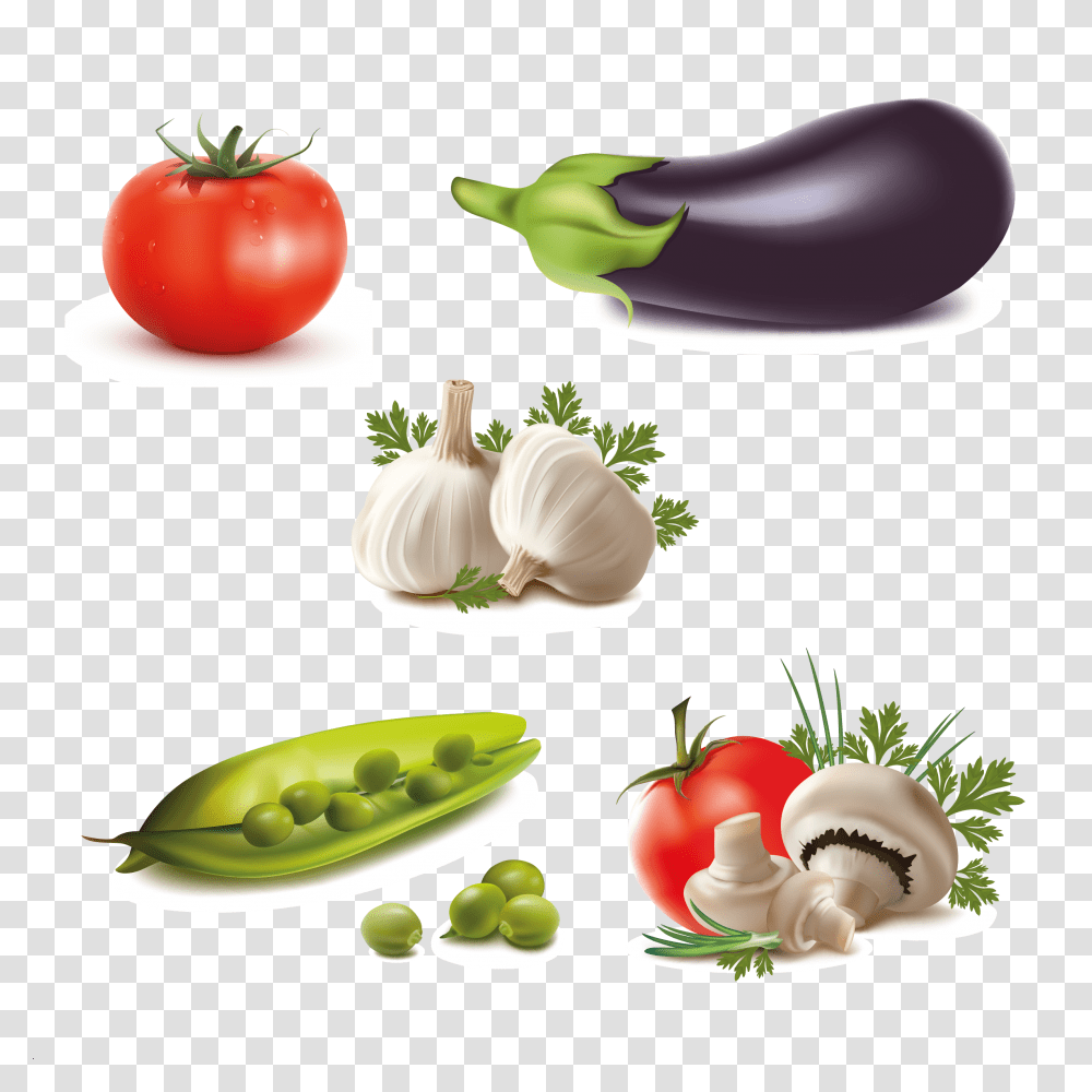 Free Vector Vegetables, Plant, Food, Tomato, Pea Transparent Png