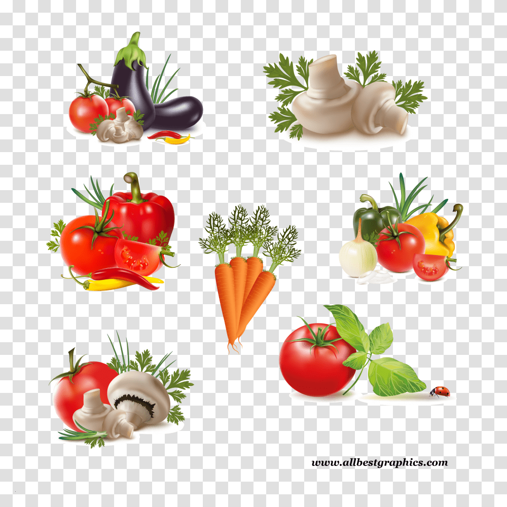 Free Vector Vegetables, Plant, Food, Tomato, Pepper Transparent Png
