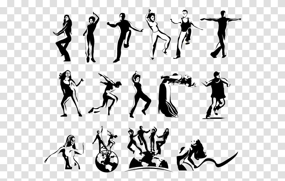 Free Vectors Free Vector Art Clipart Web Design Aerobic Vector Free, Dance Pose, Leisure Activities, Person, Performer Transparent Png