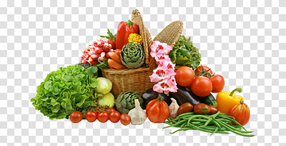 Free Vegetable Download Fruits And Vegetables, Plant, Basket, Food, Produce Transparent Png