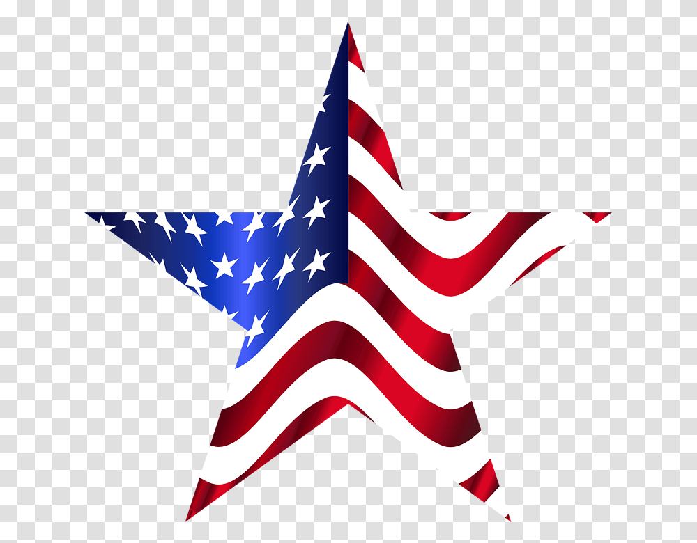 Free Veterans Day Clipart, Star Symbol, Flag, American Flag Transparent Png