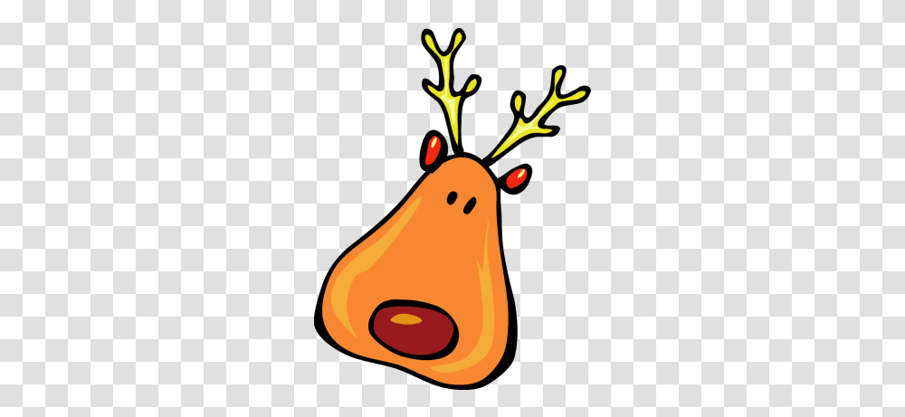 Free Vintage Christmas Reindeer Clipart Image 2 Clipartingcom, Plant, Fruit, Food, Pear Transparent Png