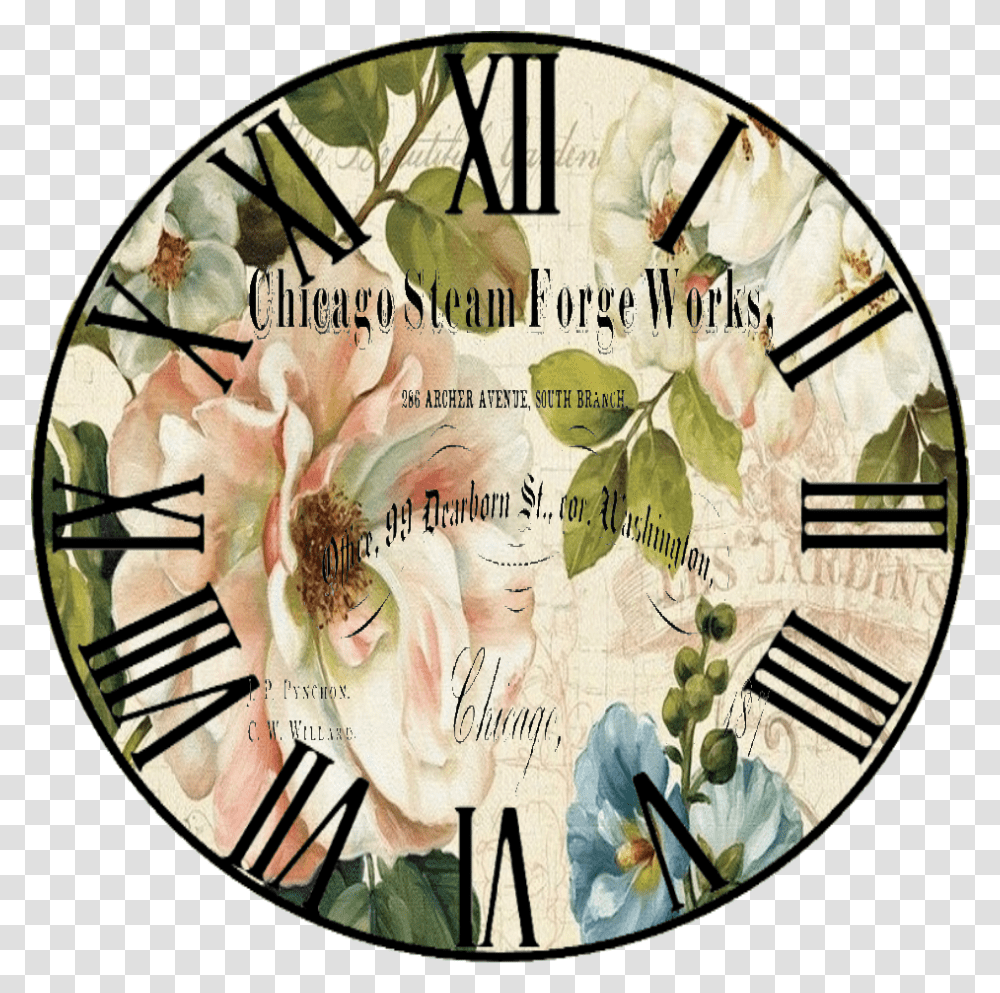 Free Vintage Clock Clipart Download Circle, Meal, Food, Dish, Poster Transparent Png
