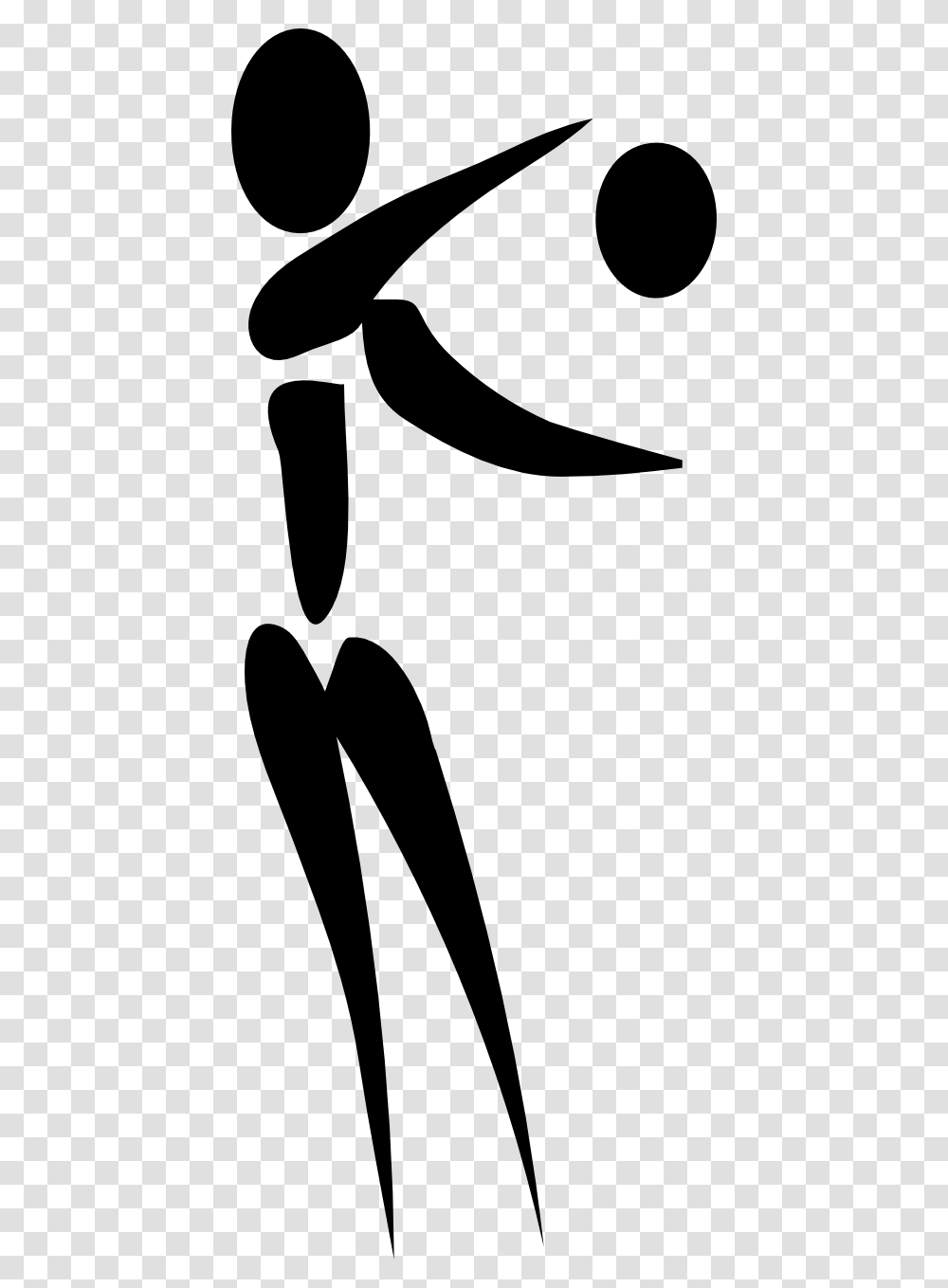 Free Volleyball Clip Art, Stencil, Silhouette, Face Transparent Png