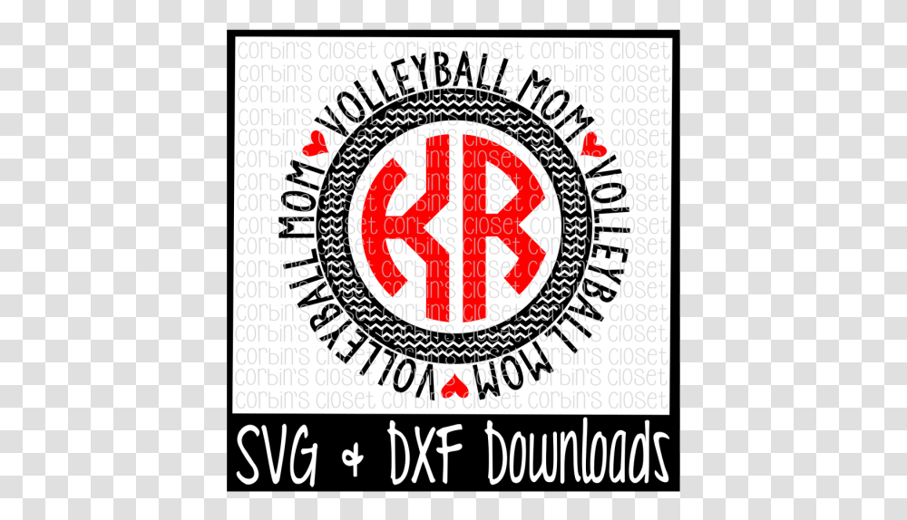 Free Volleyball Mom Svg Volleyball Mom Circle Monogram Bharati Shipyard, Label, Alphabet, Word Transparent Png