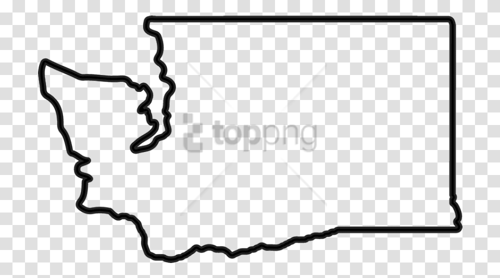 Free Washington State Image With Washington State Outline, Bow, Label, White Board Transparent Png