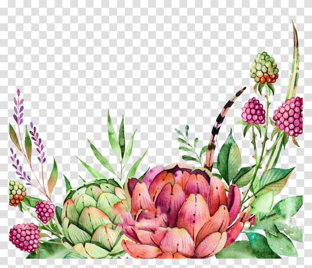 Free Watercolor Crane Pattern, Plant, Flower, Floral Design Transparent Png