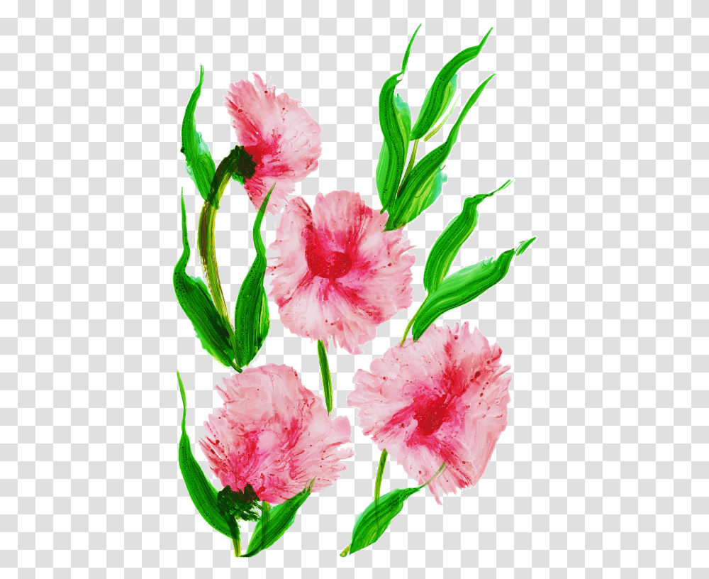 Free Watercolor Floral Konfest Rhododendron, Carnation, Flower, Plant, Blossom Transparent Png