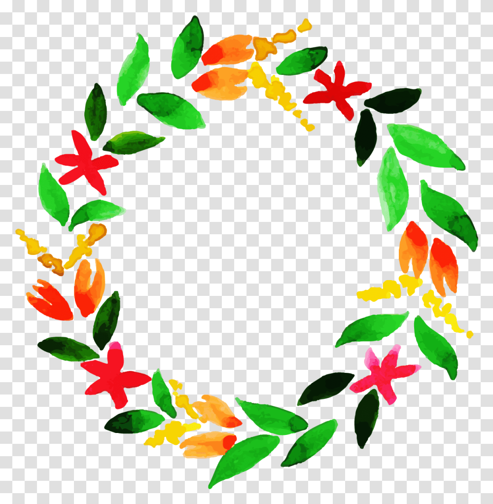 Free Watercolor Floral Wreath Konfest, Graphics, Art, Floral Design, Pattern Transparent Png