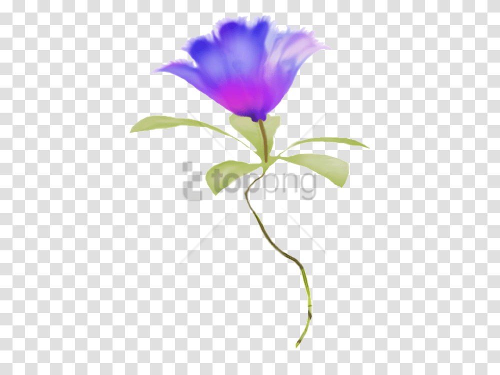 Free Watercolor Flower Blue Flowers Border Clip Art, Petal, Plant, Anther, Leaf Transparent Png