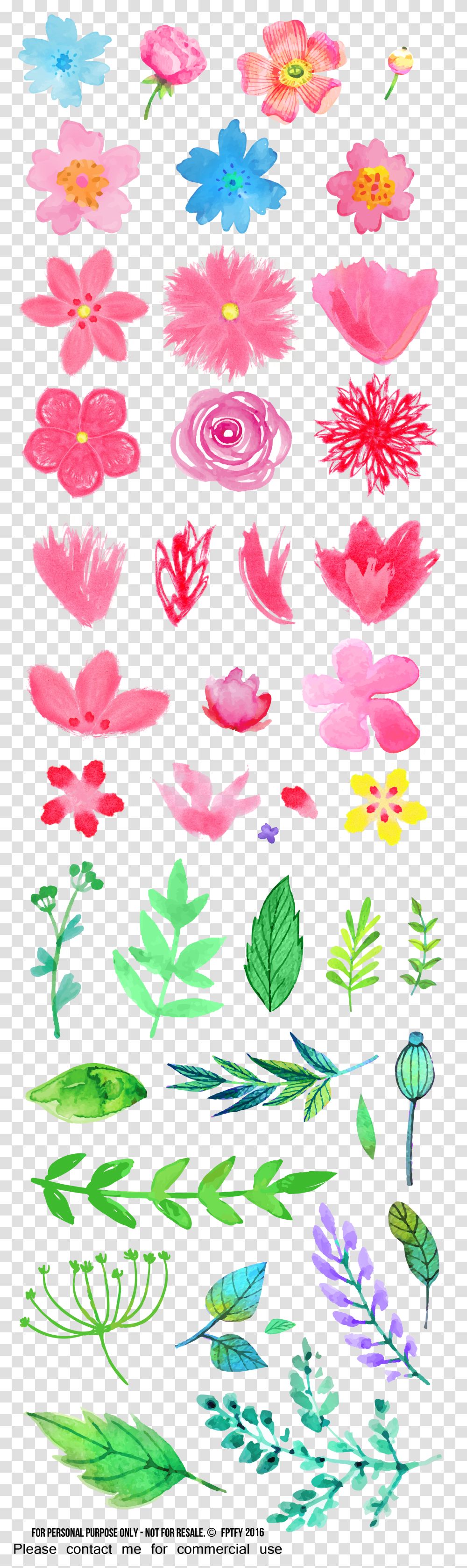 Free Watercolor Flower Clipart Watercolor Clipart Free Transparent Png
