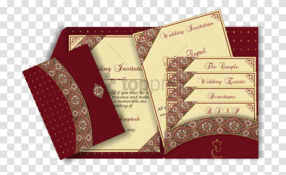 Free Wedding Invitation Border Designs Red Shadi Card Design, Envelope, Mail, Greeting Card Transparent Png