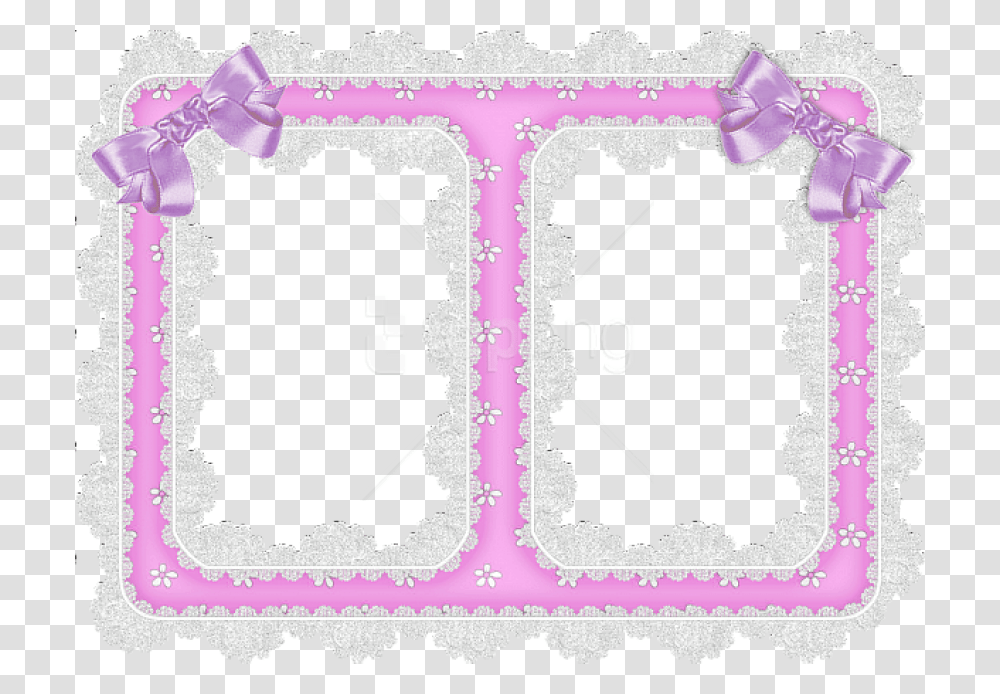 Free White Lace And Purple Ribbon Frame Portable Network Graphics, Plot, Diagram, Rug Transparent Png