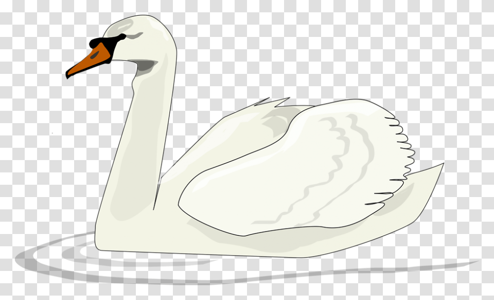 Free White Swan Download Clipart Swan Clip Art, Bird, Animal, Goose Transparent Png