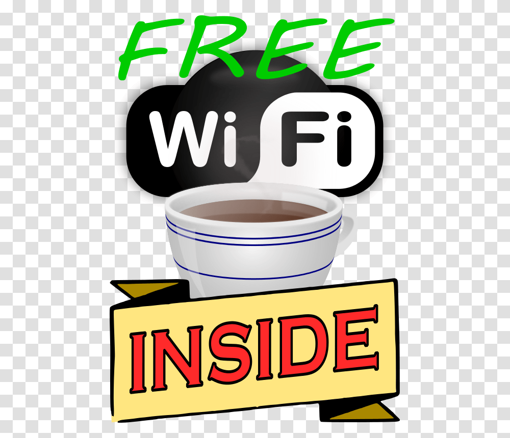 FREE WIFI INSIDE, Technology, Coffee Cup, Beverage, Drink Transparent Png