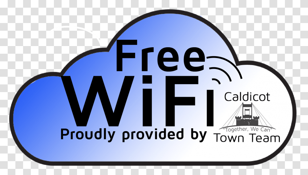 Free Wifi To Boost Town Caldicot Town Team, Label, Vehicle, Transportation Transparent Png