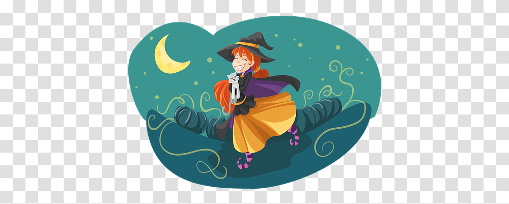 Free Witch Hat & Images Pixabay Mensajes De Halloween Para Amigos, Person, Human, Meal, Food Transparent Png