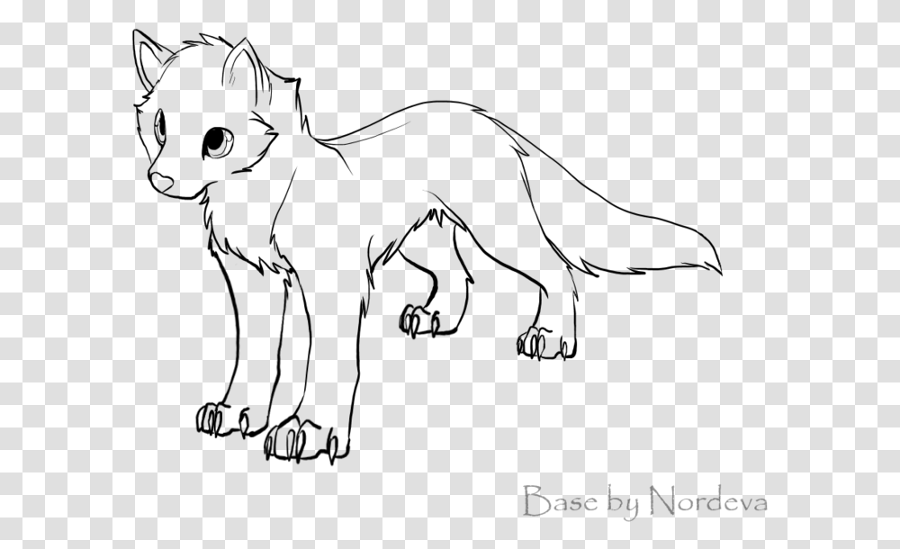 Free Wolf Puppy Base D By Nordeva Anime White Wolf Pup, Gray, World Of Warcraft Transparent Png