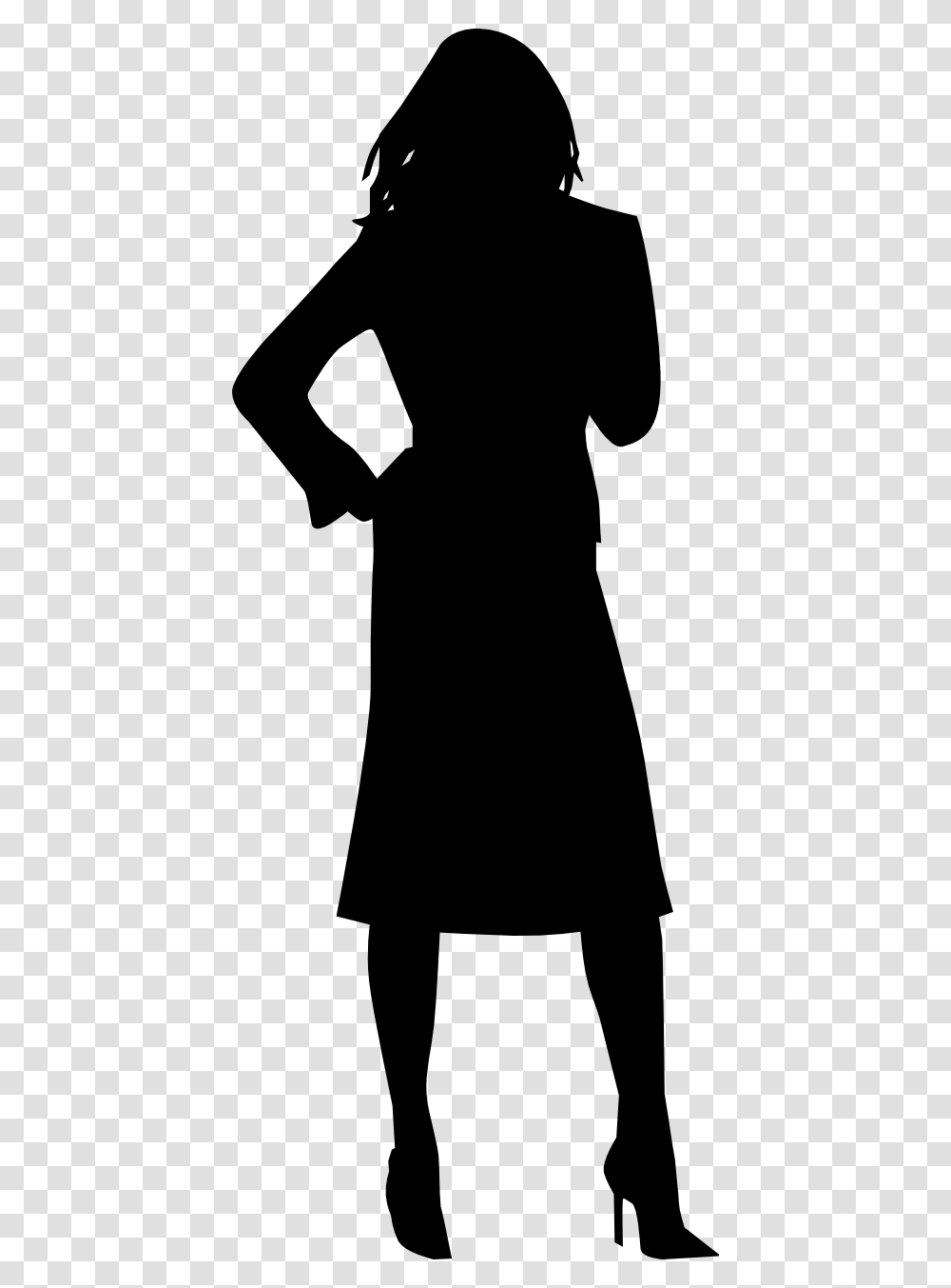 Free Woman Clipart, Silhouette, Sleeve, Long Sleeve Transparent Png