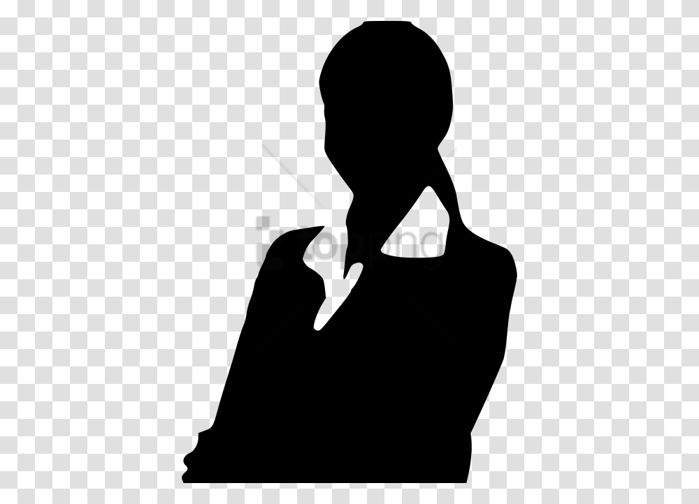 Free Woman Shadow Image With Background Professional Woman Face Silhouette, Stencil, Person, Musician, Musical Instrument Transparent Png