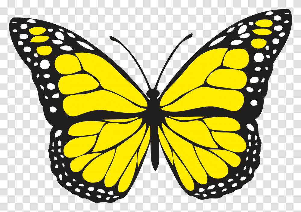 Free Yellow Butterfly Download Clipart Yellow Butterfly, Insect, Invertebrate, Animal, Monarch Transparent Png