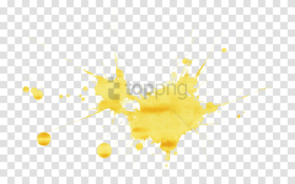Free Yellow Paint Splash Image With Orb Weaver Spider, Stain, Beverage Transparent Png