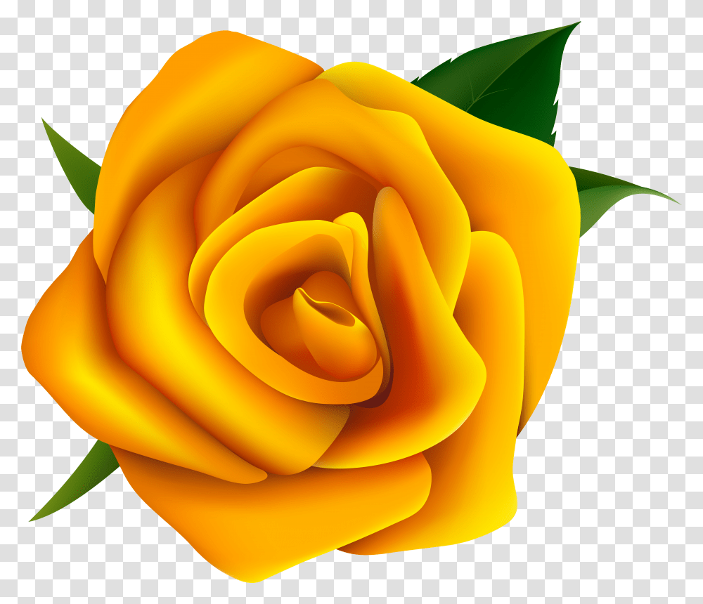 Free Yellow Rose Vector Transparent Png