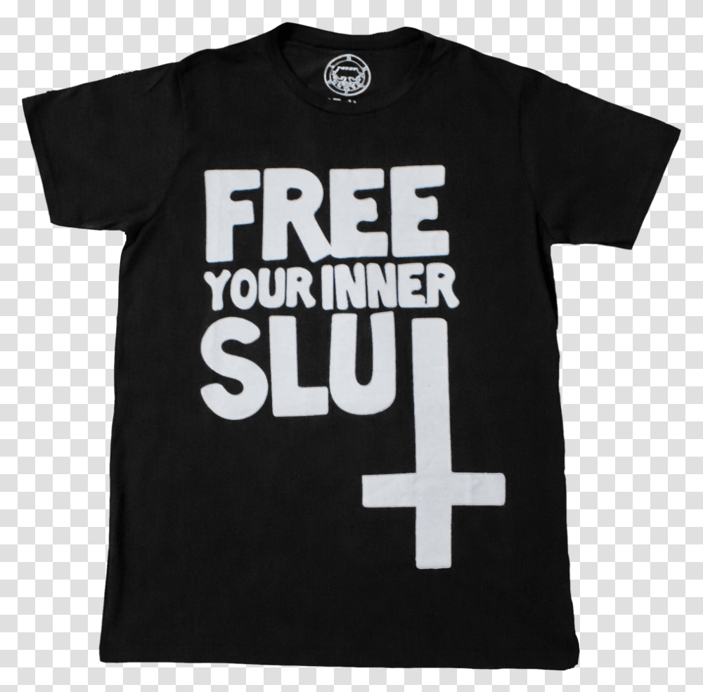 Free Your Inner Slut T Shirt Occult Satanic Belial Banner, Apparel, T-Shirt Transparent Png