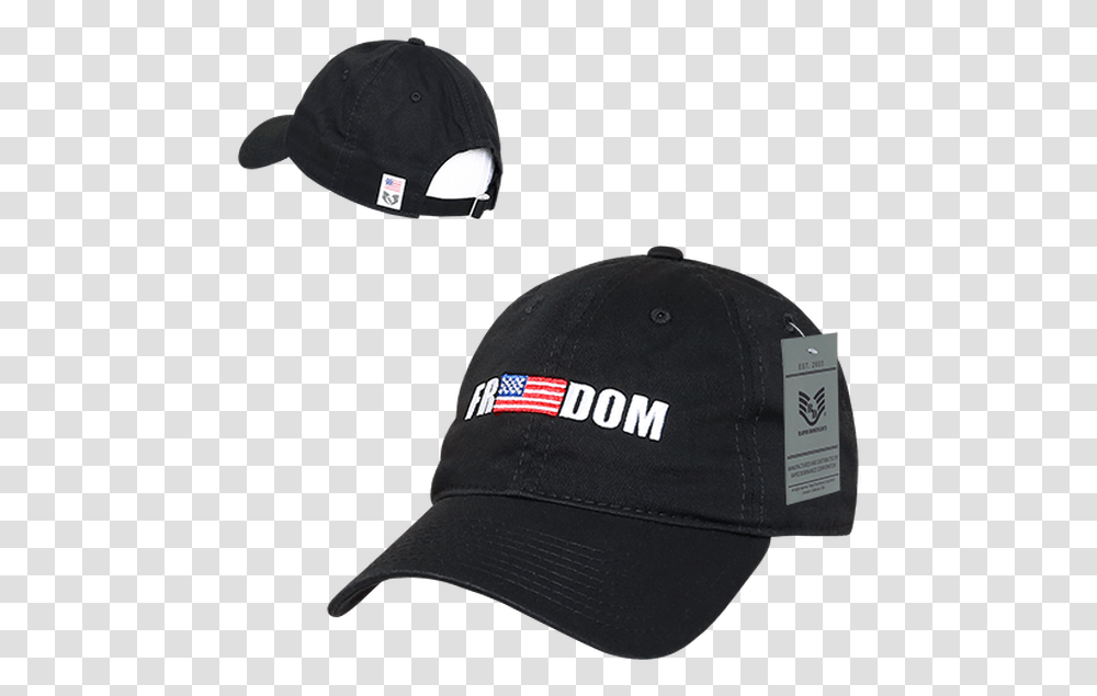 Freedom Usa Flag Cap Baseball Cap, Apparel, Hat Transparent Png