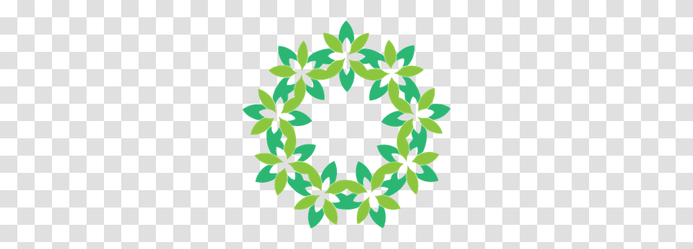 Freeform Green Wreath Clipart For Web, Floral Design, Pattern, Stencil Transparent Png